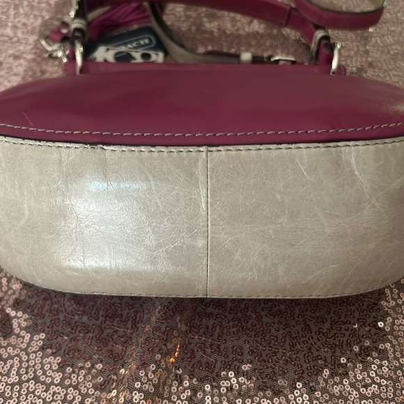 Coach Willis Purple Color Block Pink Leather 70th Anniversary Crossbody Purse - Picture 9 of 12